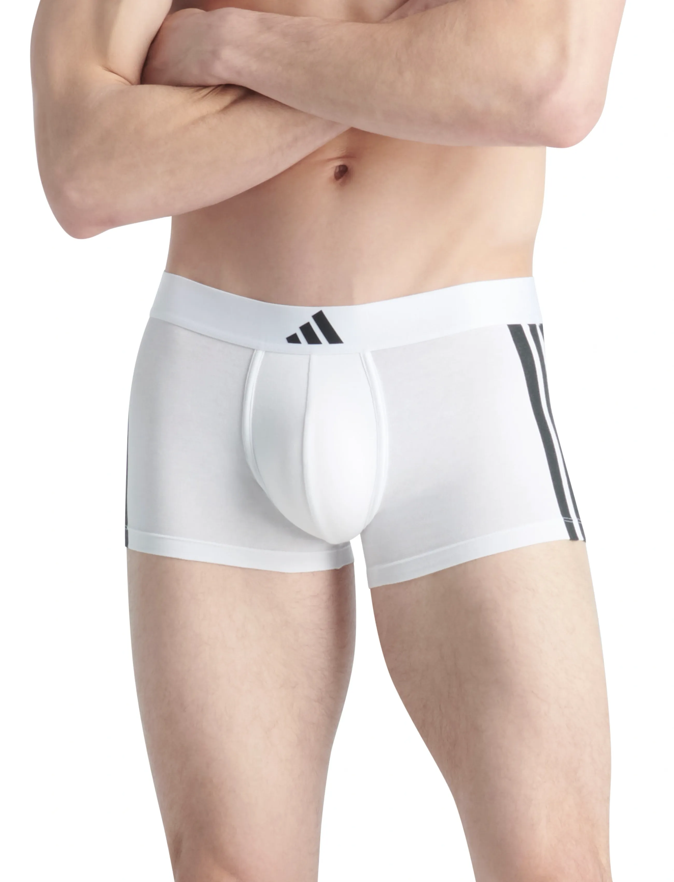adidas Underwear Trunks, S, White, Sport Underwear > Sport Boxers, Herre