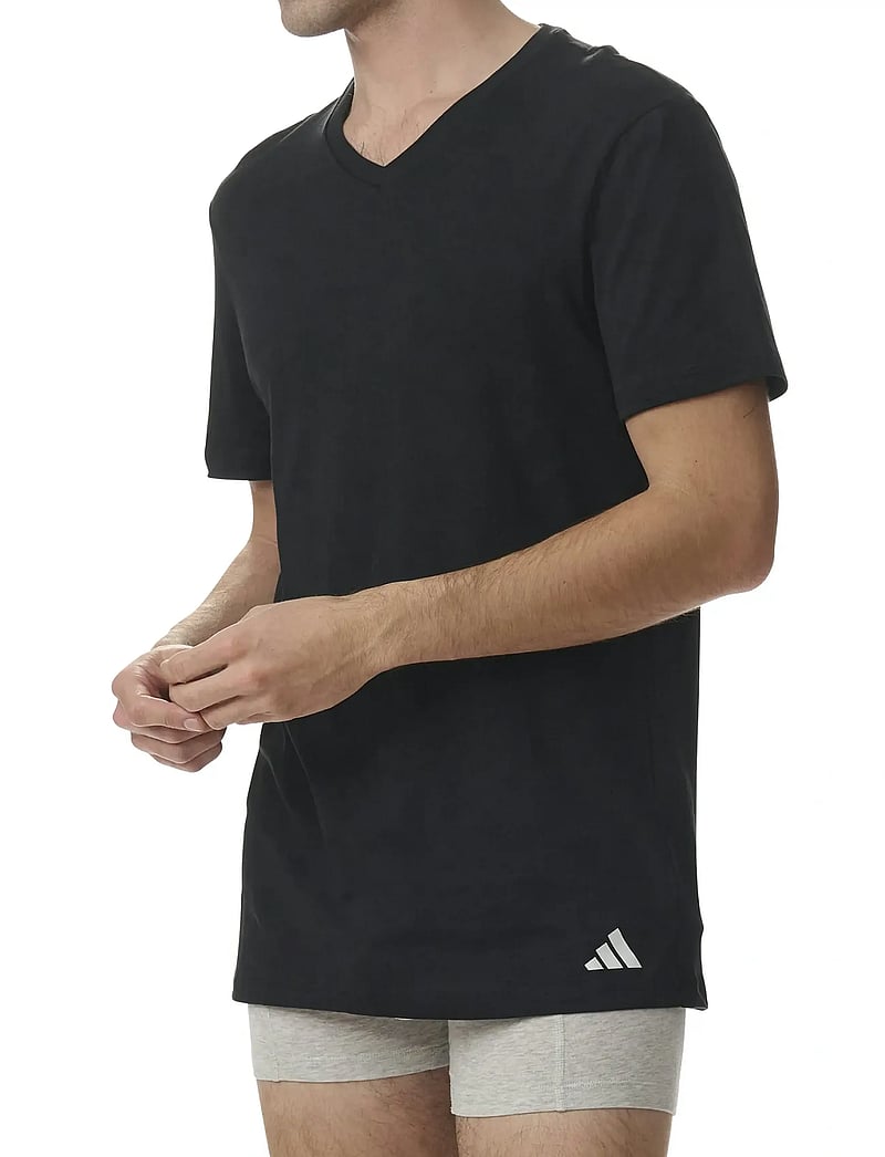 adidas Underwear - V-Neck - tops & t-shirts - black - 0