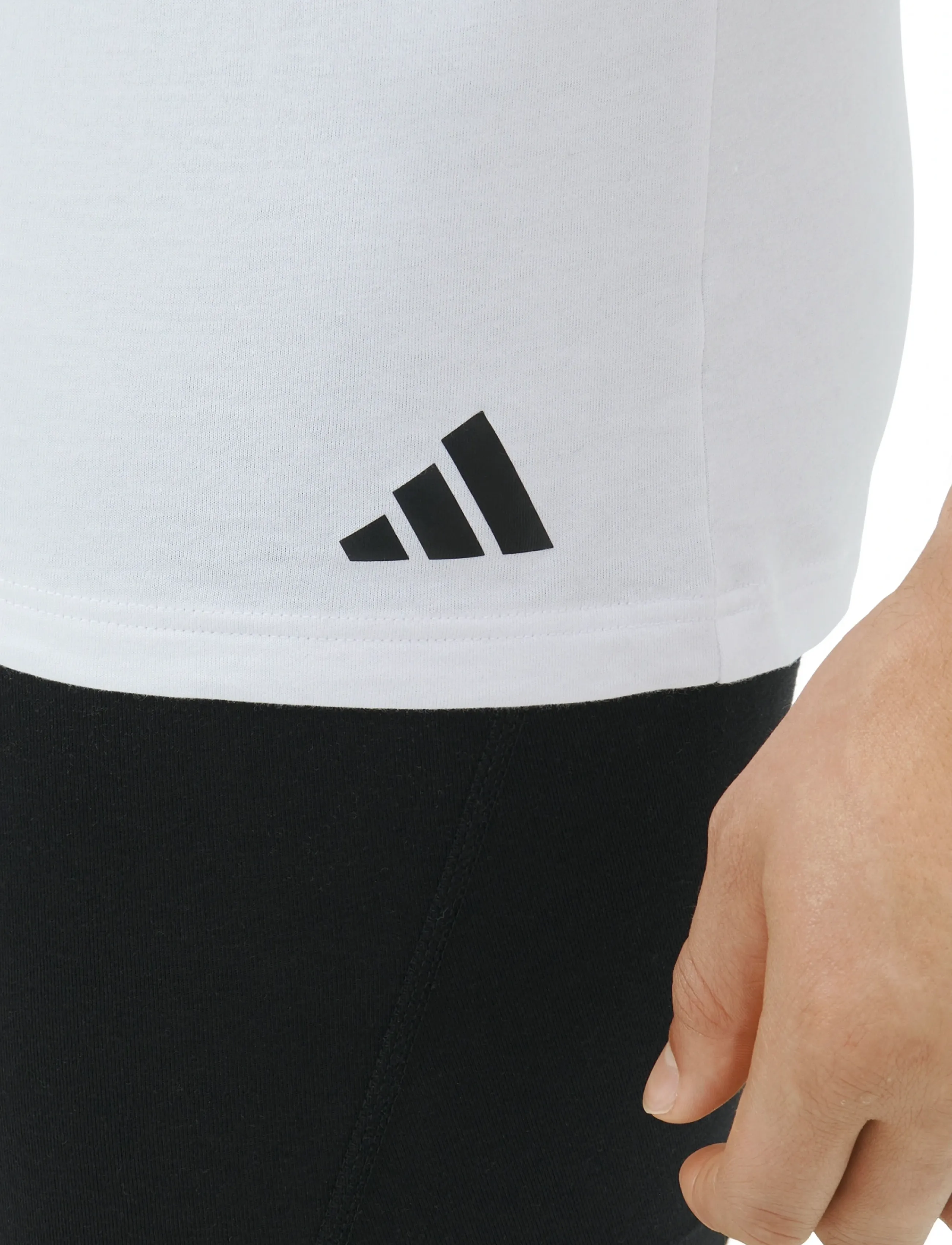 adidas Underwear V-Neck, L, White, Sport Overdele > Sport T-shirts, Herre