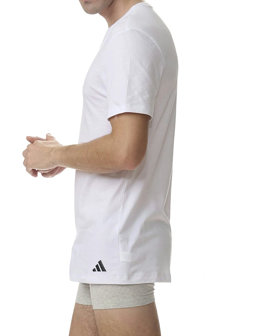 adidas Underwear - V-Neck - oberteile & t-shirts - white - 3