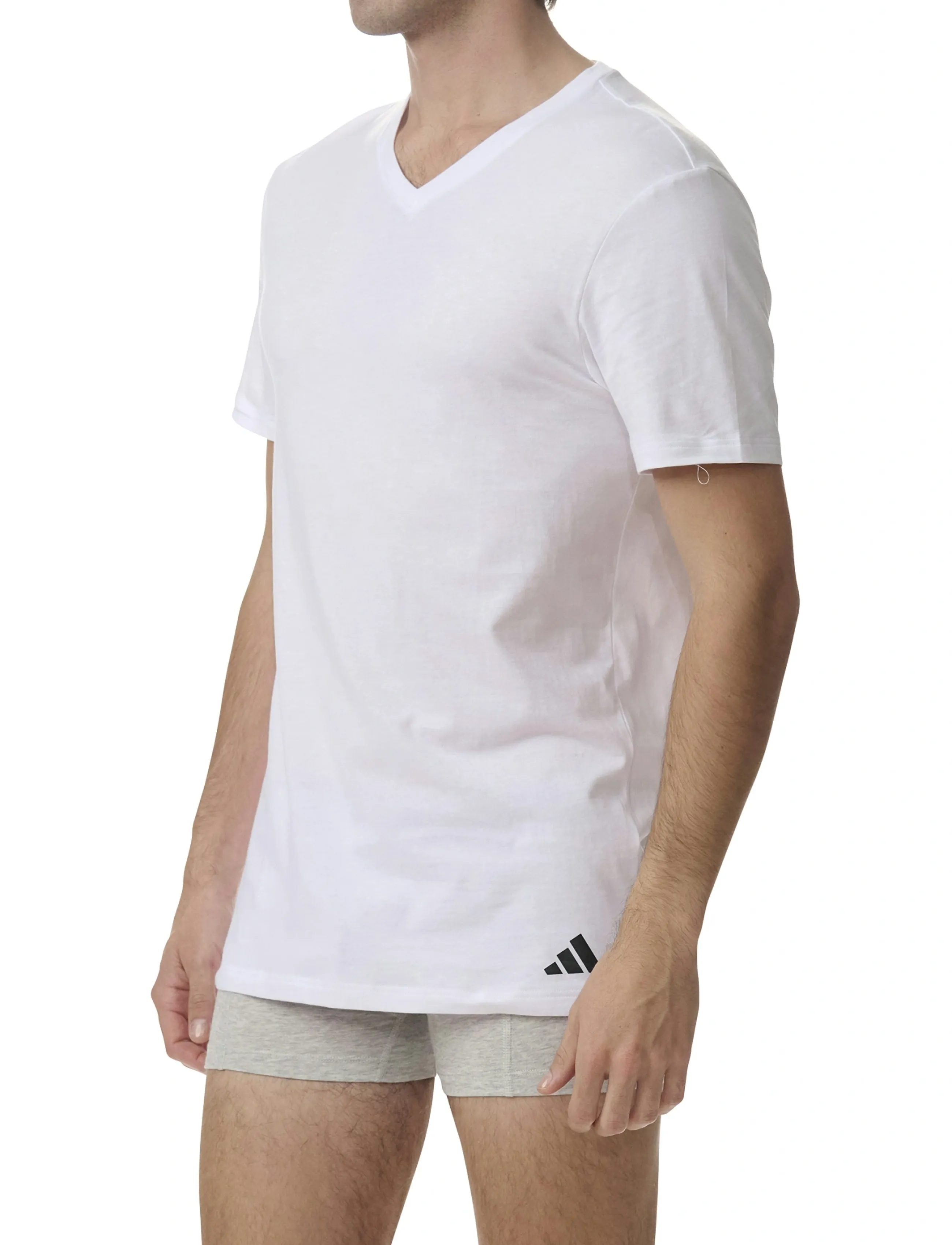adidas Underwear - V-Neck - oberteile & t-shirts - white - 4