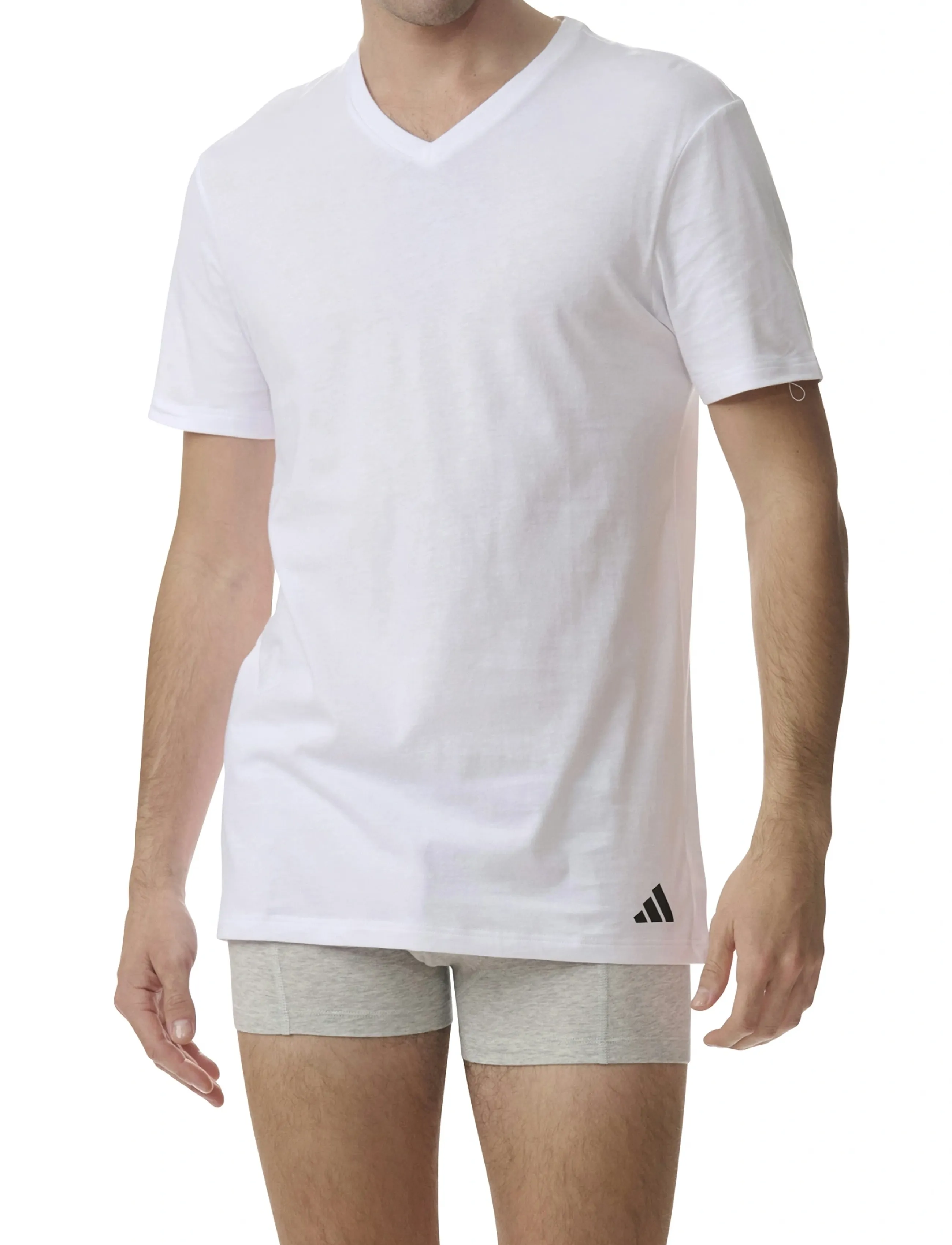 adidas Underwear - V-Neck - oberteile & t-shirts - white - 5