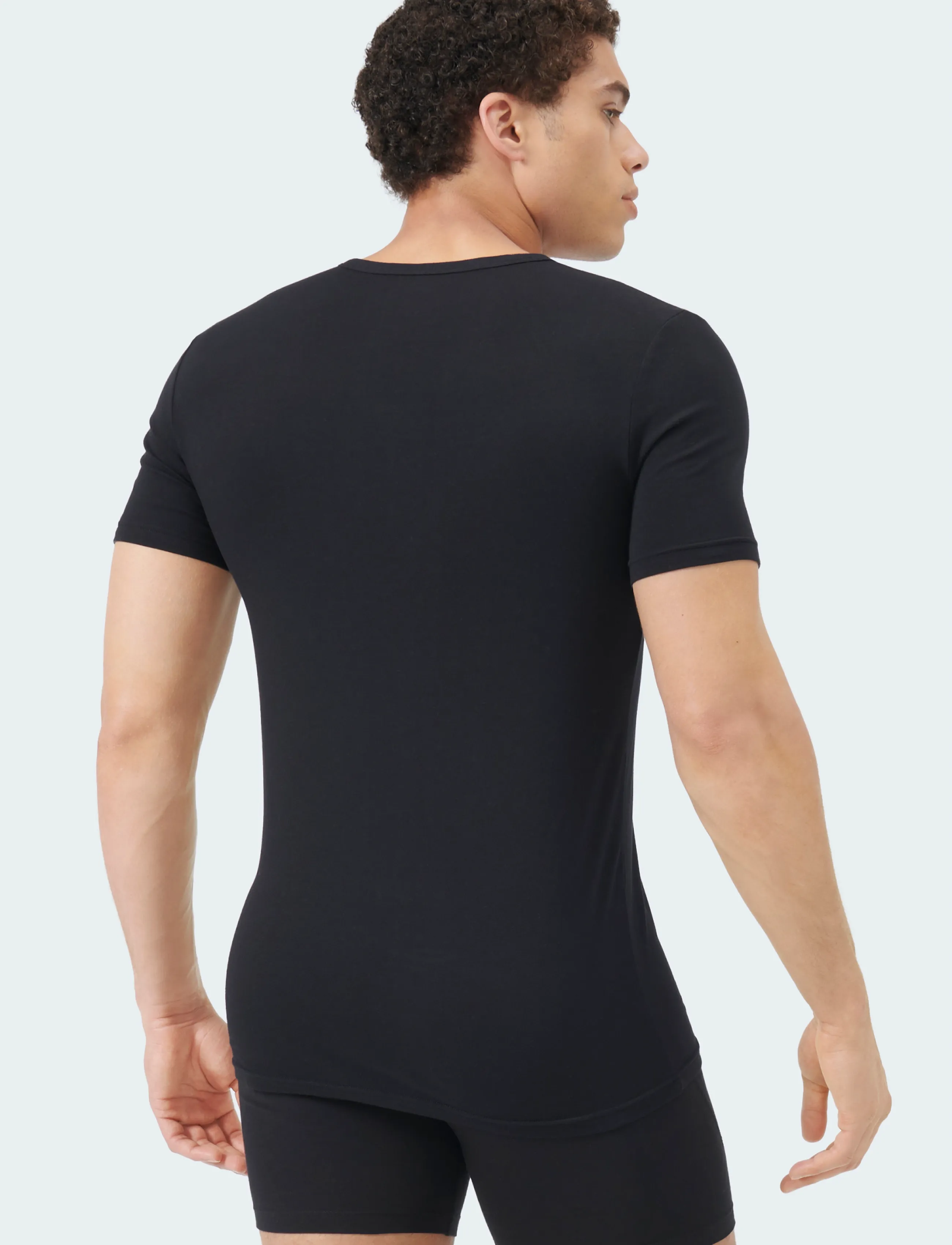 adidas Underwear - V-Neck - oberteile & t-shirts - black - 0