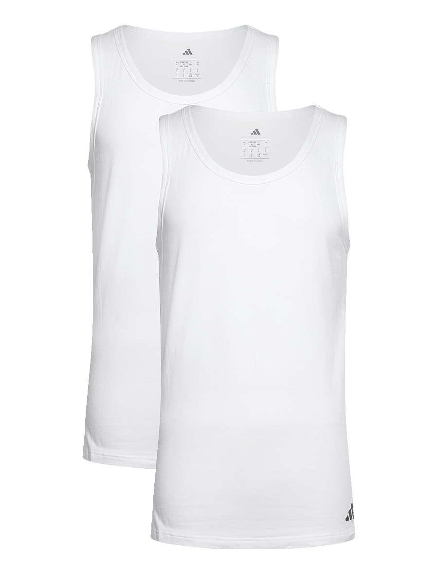 adidas Underwear - Tank Top (2PK) - Active Flex Cotton - tank tops - white - 0