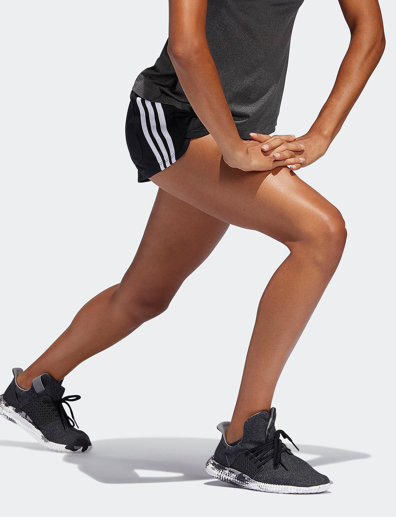 adidas Performance - PACER 3S KNIT - training shorts - black/white - 0