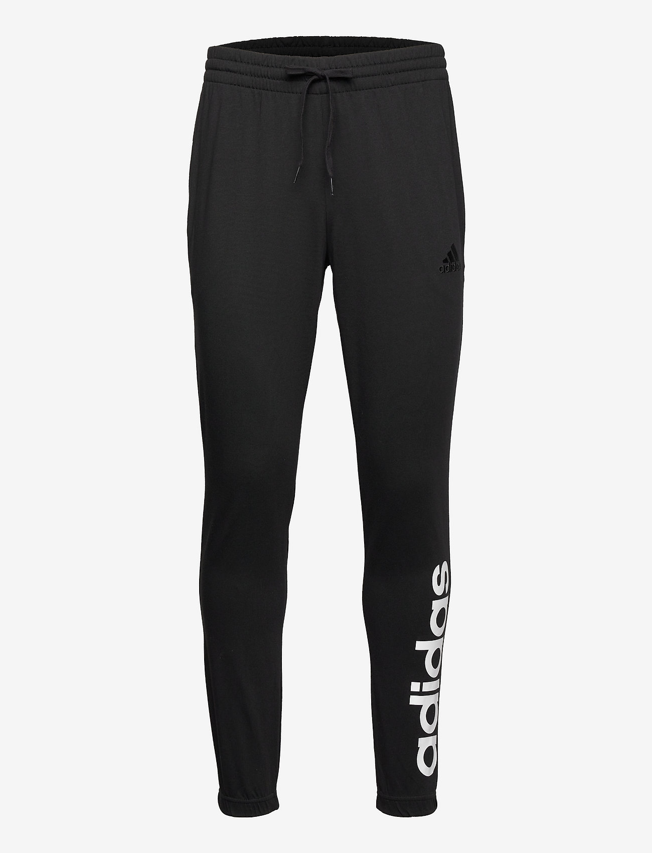 adidas Performance - Essentials Single Jersey Tapered Elastic Cuff Logo Pants - black - 1