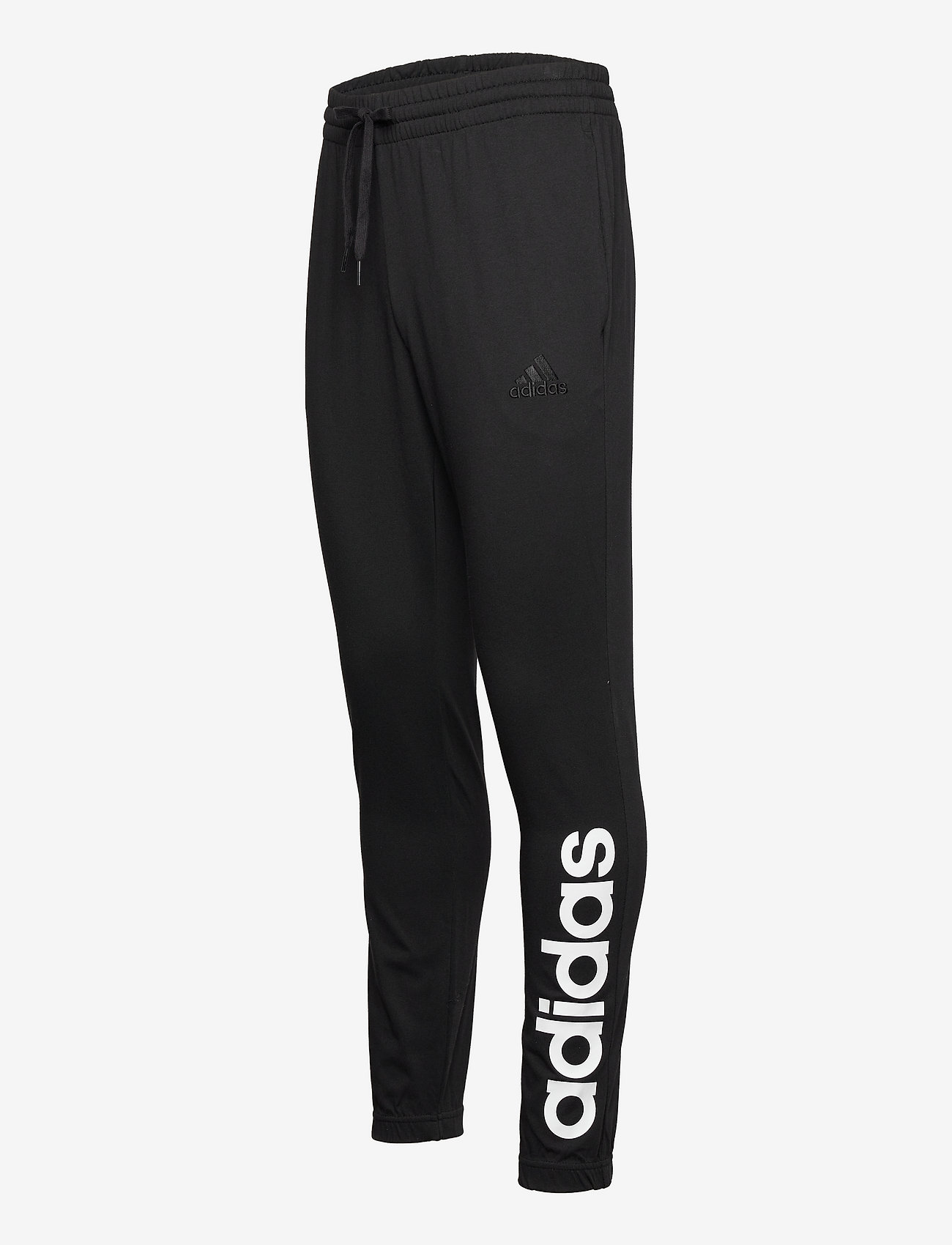 adidas Performance - Essentials Single Jersey Tapered Elastic Cuff Logo Pants - black - 3