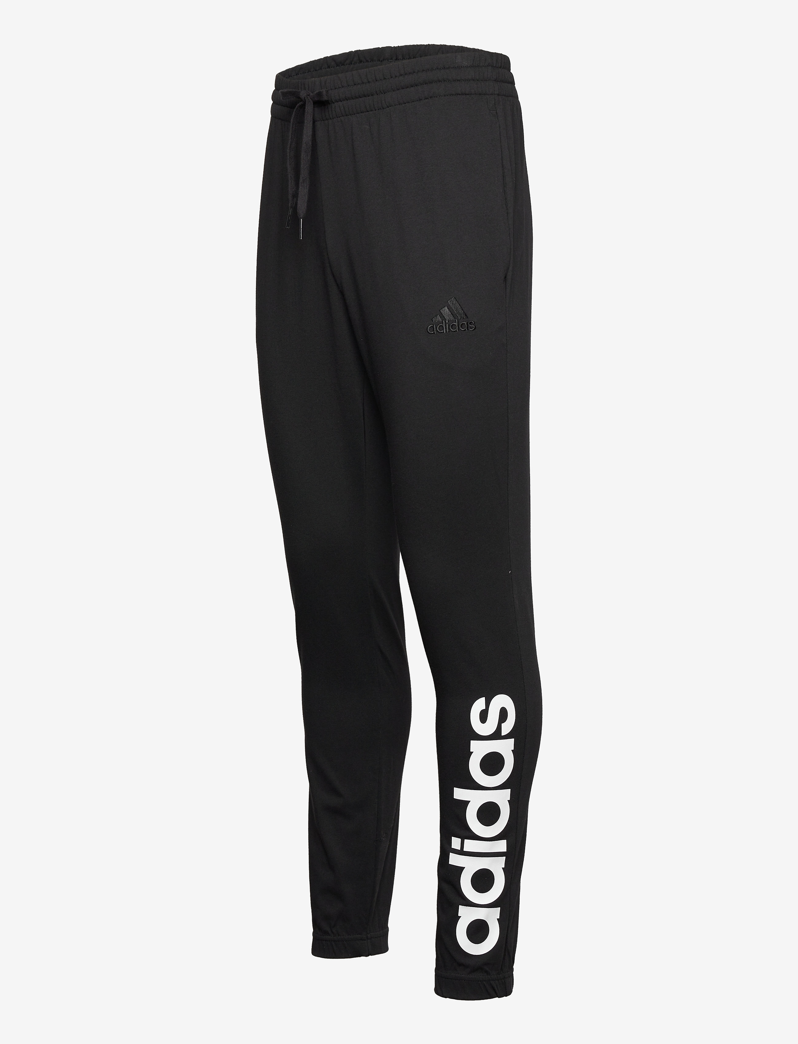 adidas Performance - Essentials Single Jersey Tapered Elastic Cuff Logo Pants - black - 3
