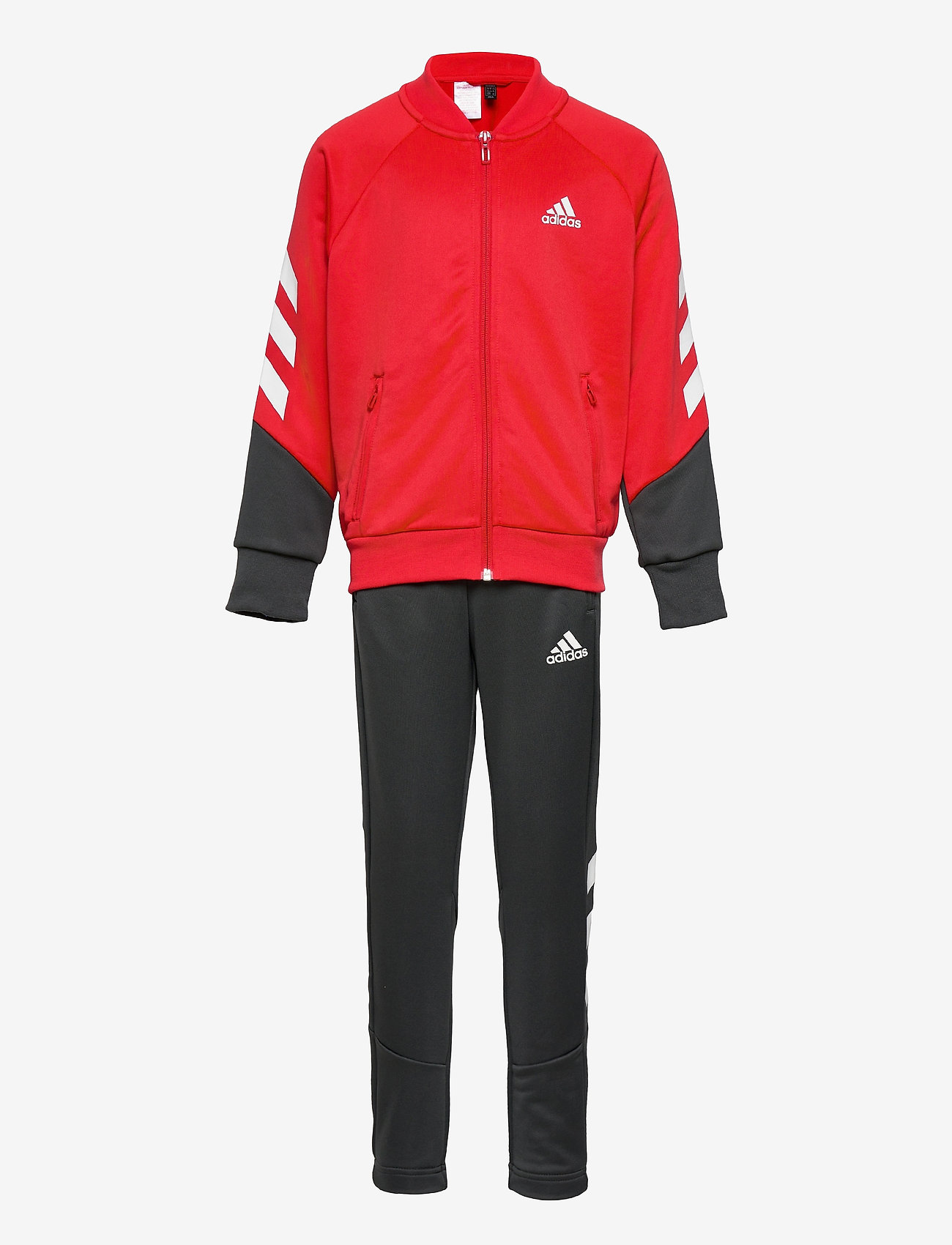 adidas Performance - XFG 3-Stripes Track Suit - vivred/dgsogr/white - 0