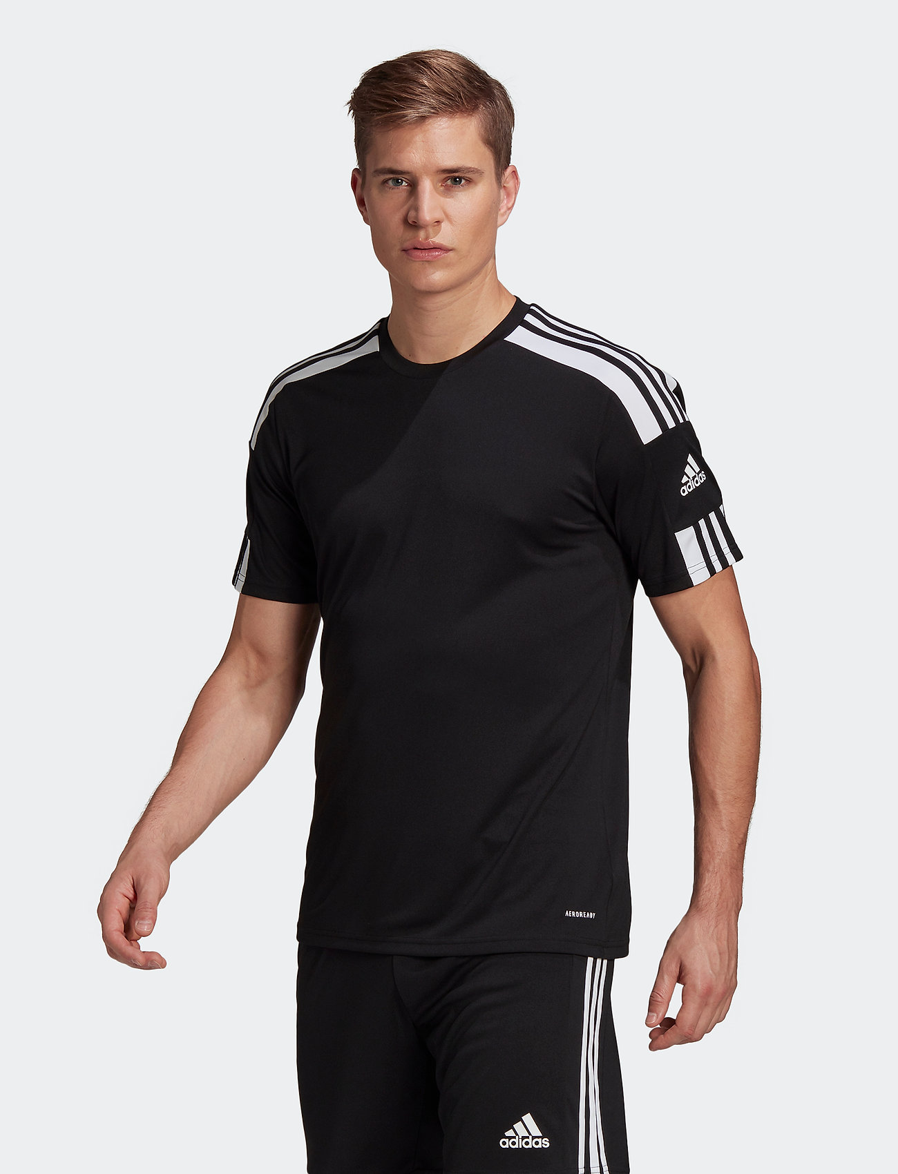 adidas Performance - SQUADRA 21 JERSEY SHORT SLEEVE - oberteile & t-shirts - black/white - 0
