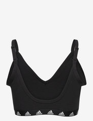 adidas Performance - PUREB LS BRA - sportinės liemenėlės: lengvai prilaikančios - black/white - 1