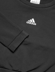 adidas Performance - adidas AEROKNIT Seamless Fitted Cropped Long-Sleeve Top - laveste priser - black/white - 2