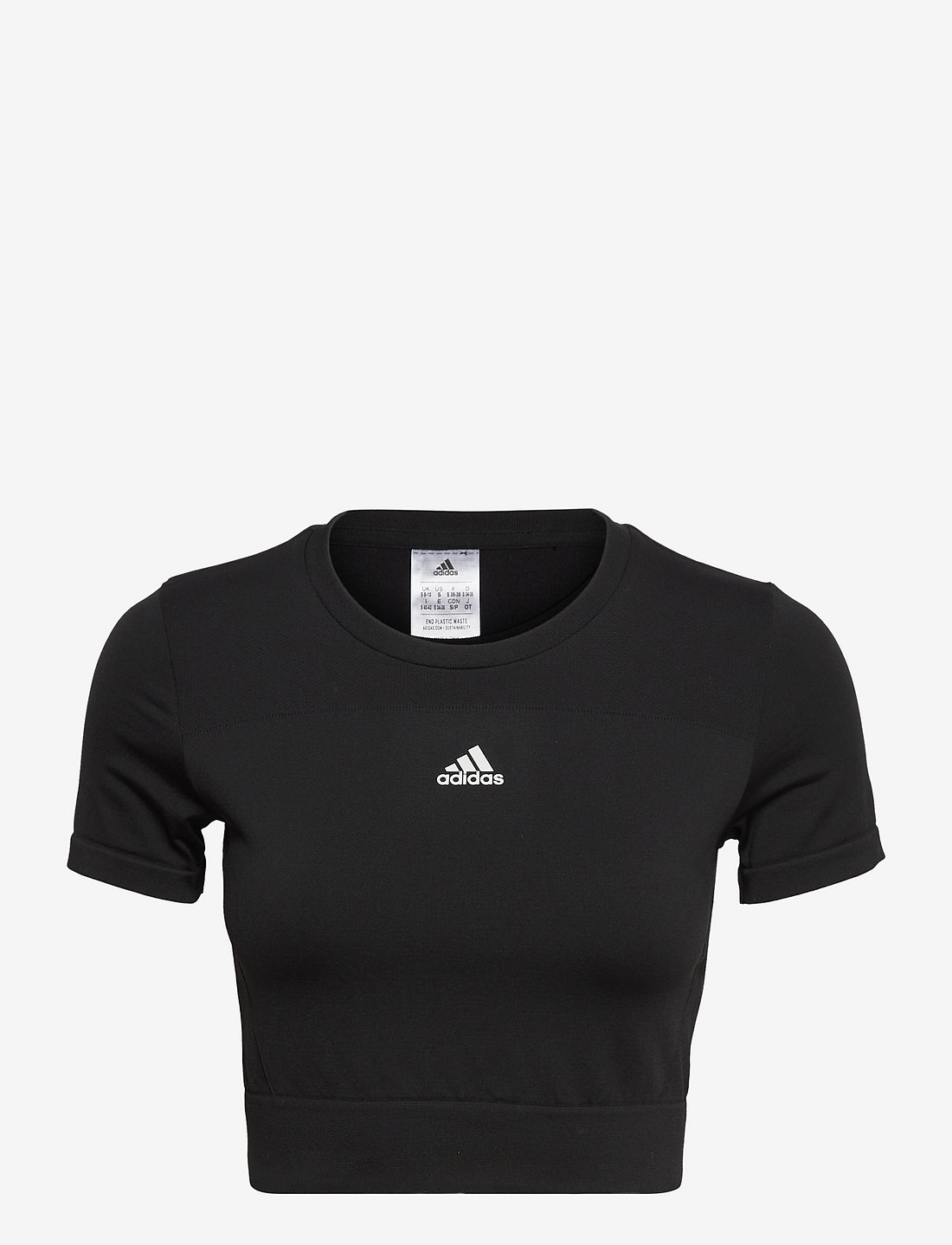 adidas Performance Aeroknit Seamless Fitted Cropped Tee W T shirts Tops Boozt