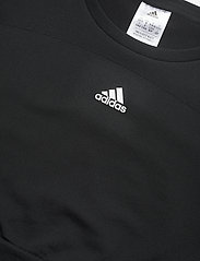 adidas Performance - AEROKNIT Seamless Fitted Cropped Tee W - navel shirts - black/white - 2