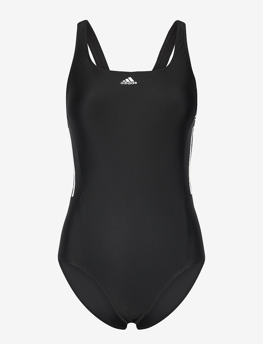 adidas Performance - ADIDAS MID 3 STRIPES SWIMSUIT - sportsbadetøy - black/white - 1