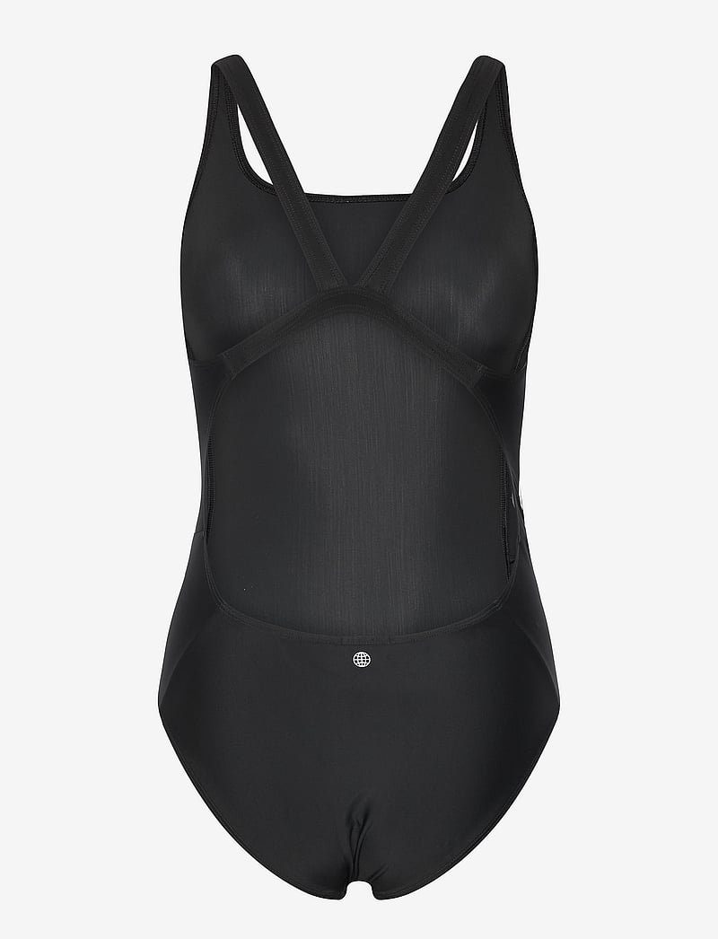 adidas Performance - ADIDAS MID 3 STRIPES SWIMSUIT - ujumistrikood - black/white - 2