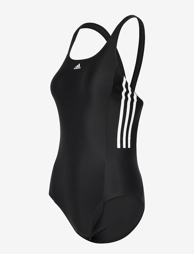 adidas Performance - ADIDAS MID 3 STRIPES SWIMSUIT - ujumistrikood - black/white - 3