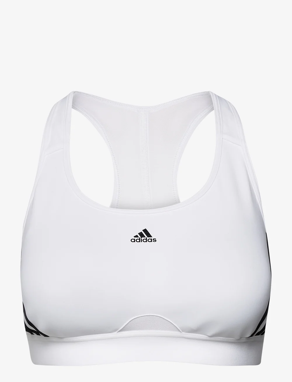 adidas Performance Adidas Powerreact Training Medium-support 3-stripes Bra  – bras – shop at Booztlet