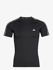 adidas Performance - TF 3S TEE - short-sleeved t-shirts - black - 0