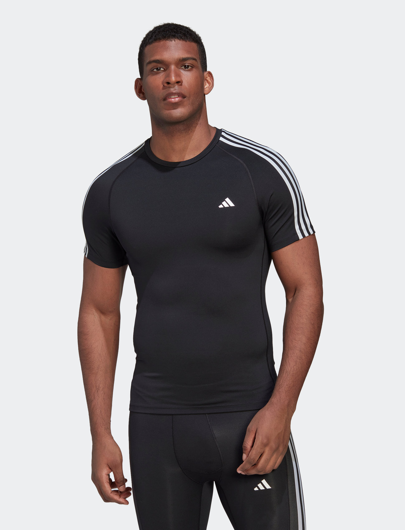 adidas Performance - TF 3S TEE - oberteile & t-shirts - black - 0