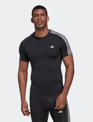 adidas Performance - TF 3S TEE - short-sleeved t-shirts - black - 2