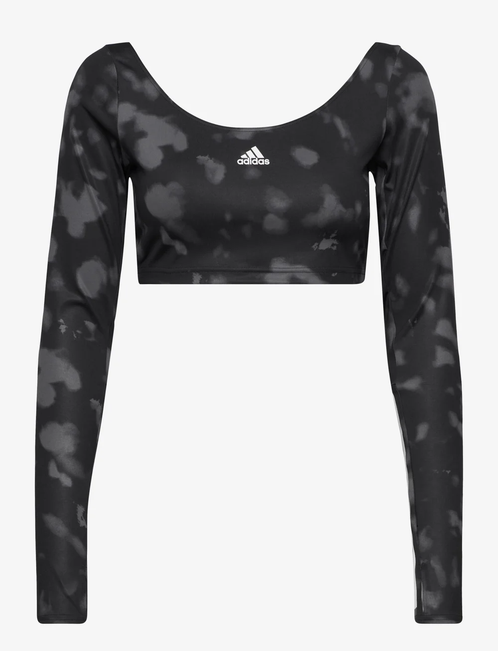 Adidas women's long sleeve crop top sales