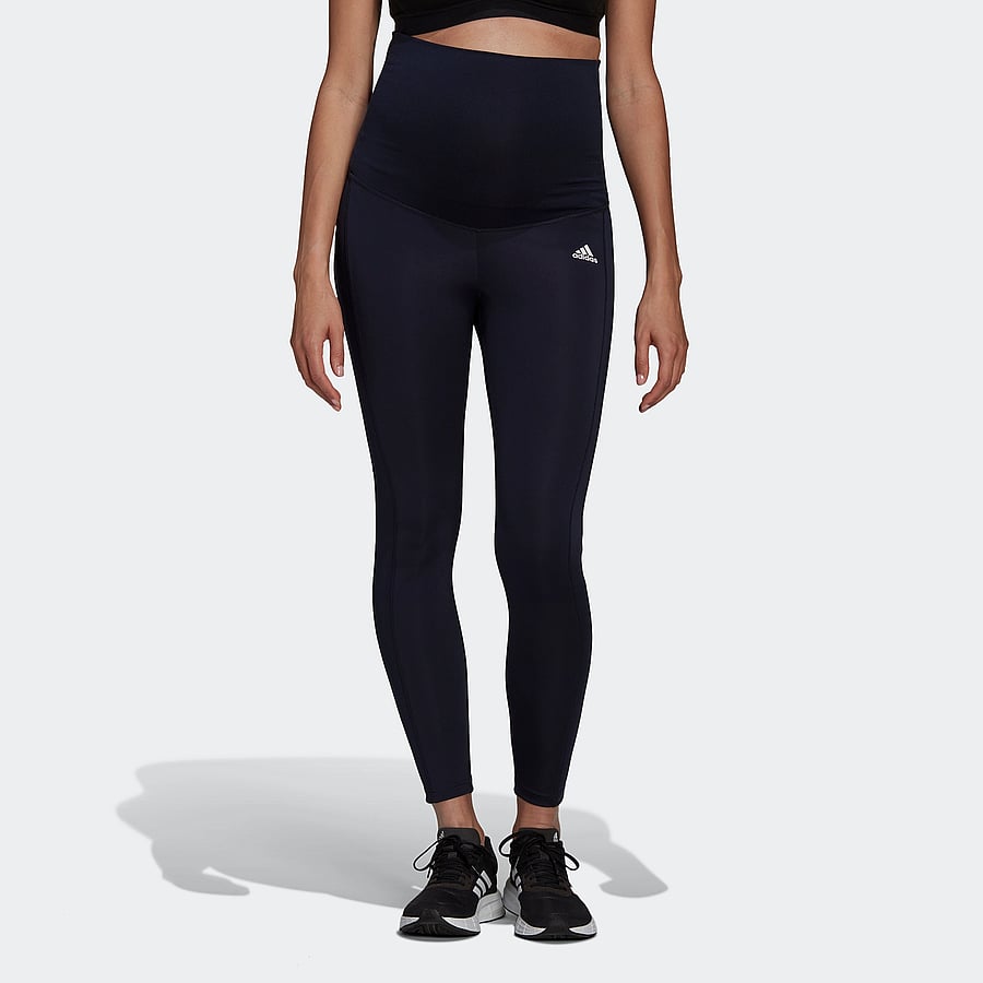 adidas Performance - Designed To Move 7/8 Sport Tights (Maternity) W - legginsy do ćwiczeń - legink/white - 0
