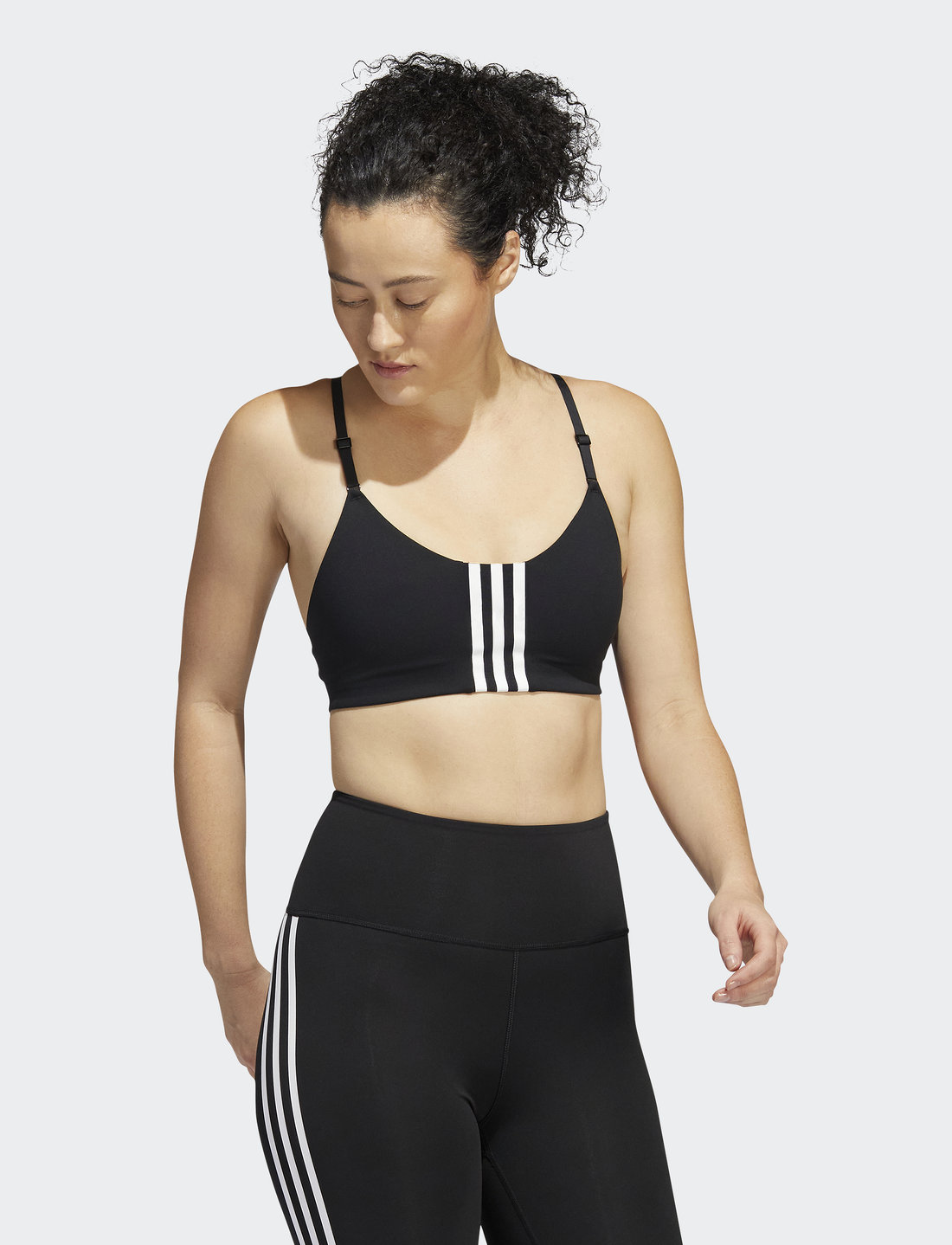 Adidas 3 top stripe bra