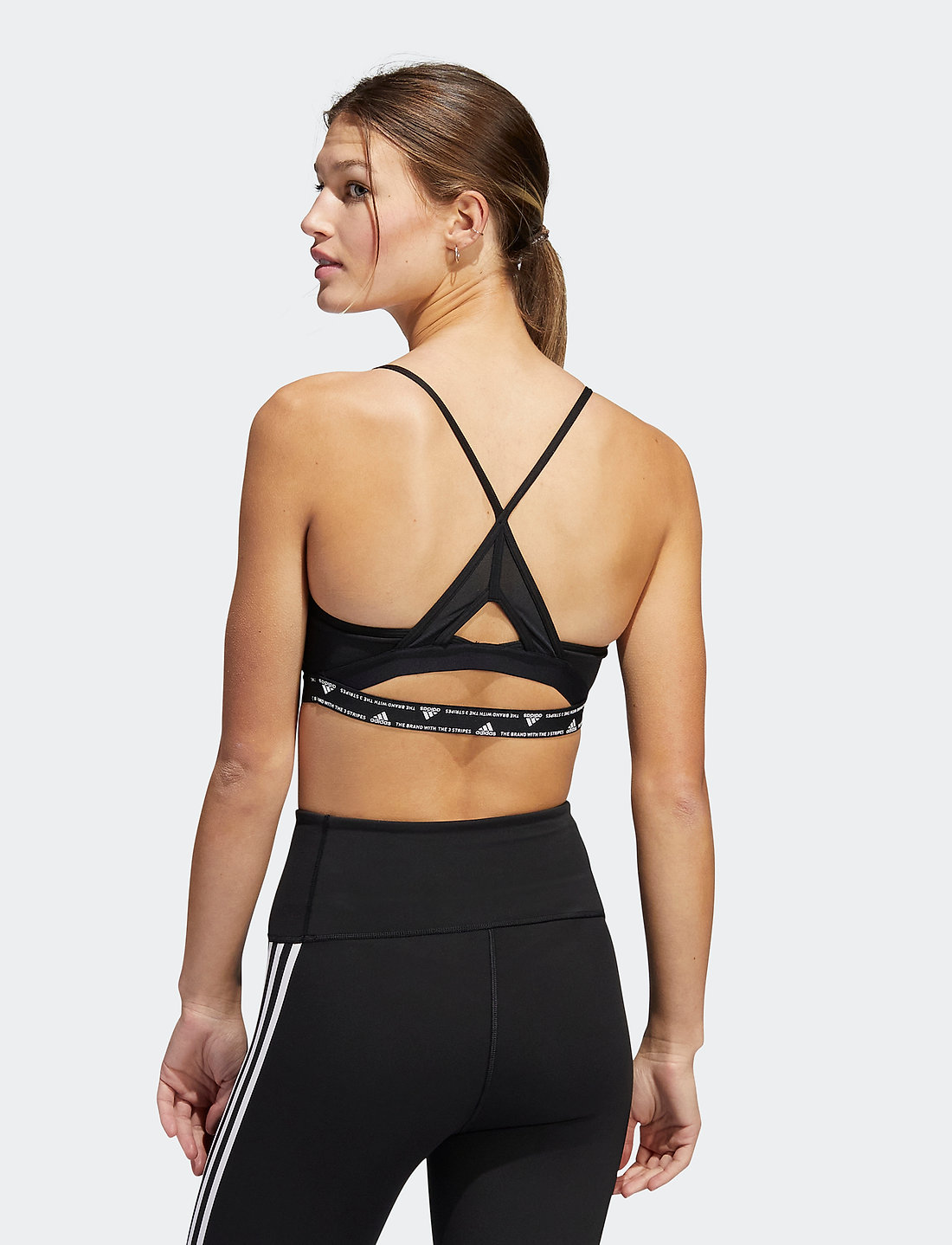 adidas Performance - Aeroreact Training Light-Support Bra - low - black - 3