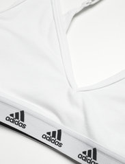 adidas Performance - adidas Purebare Light-Support Bra - mažiausios kainos - white/black - 3