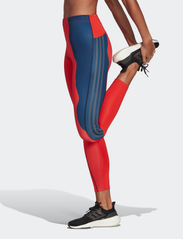 adidas Performance - Marimekko Run Icons 3-Stripes 7/8 Running Tights - bėgimo ir sportinės tamprės - lusred - 2