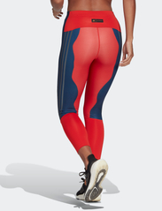 adidas Performance - Marimekko Run Icons 3-Stripes 7/8 Running Tights - jooksu- ja treeningretuusid - lusred - 3