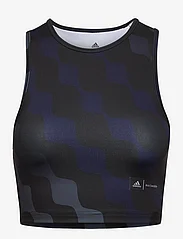 adidas Performance - adidas x Marimekko Train Icons Print Tank Top - navel shirts - black - 0