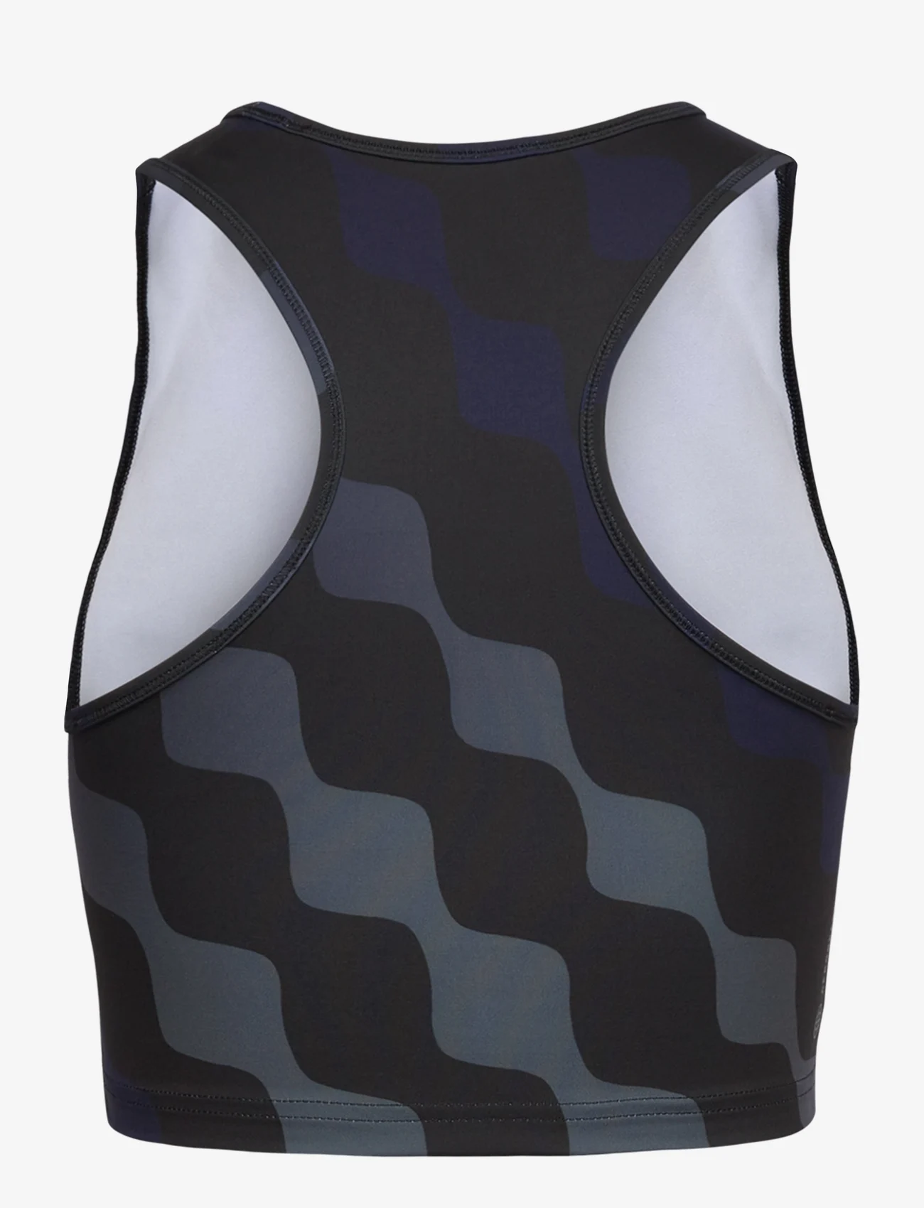 adidas Performance - adidas x Marimekko Train Icons Print Tank Top - navel shirts - black - 1