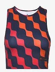 adidas Performance - adidas x Marimekko Train Icons Print Tank Top - navel shirts - corang - 0