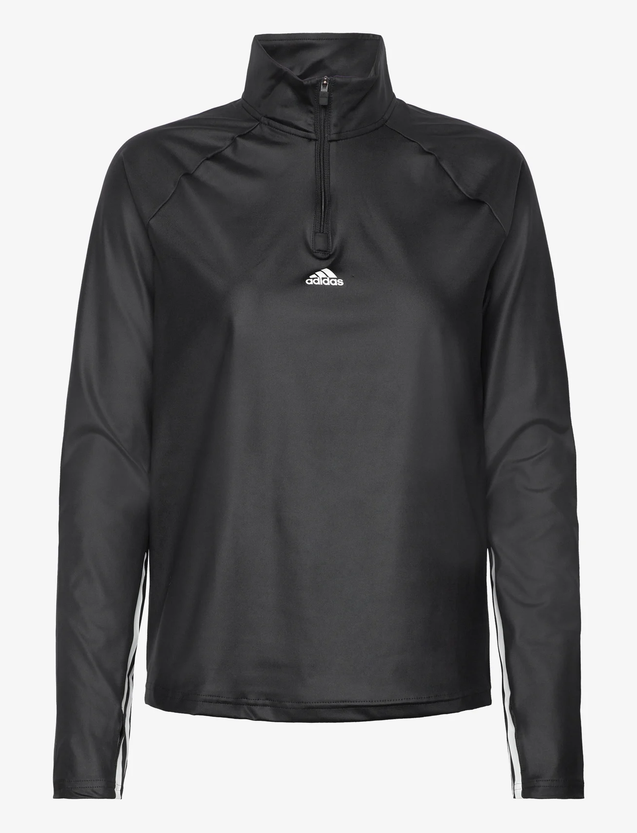 adidas Performance - W HYGLM 14ZIP - hoodies - black/white - 0