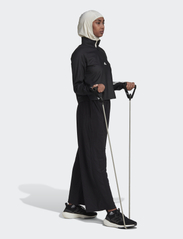 adidas Performance - W HYGLM 14ZIP - hoodies - black/white - 4