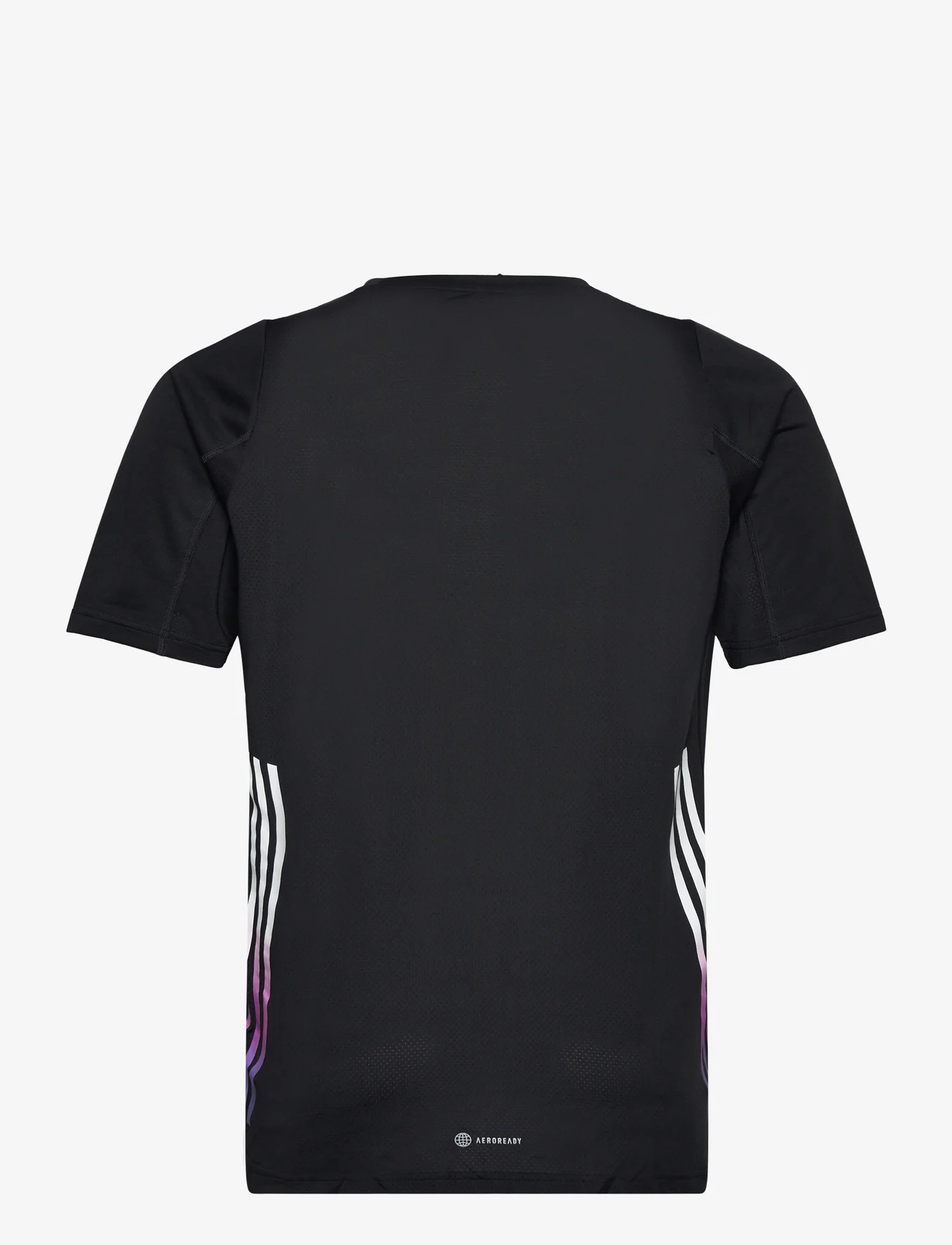 adidas Performance - RUN ICONS 3S T - short-sleeved t-shirts - black - 1
