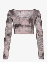 adidas Performance - Yoga Earth Long-Sleeve Top - navel shirts - alumin/carbon - 0