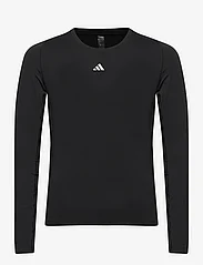 adidas Performance - TECHFIT AEROREADY LONGSLEEVE T-SHIRT MEN - longsleeved tops - black - 0