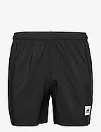 Short Length Solid Swim Shorts - BLACK