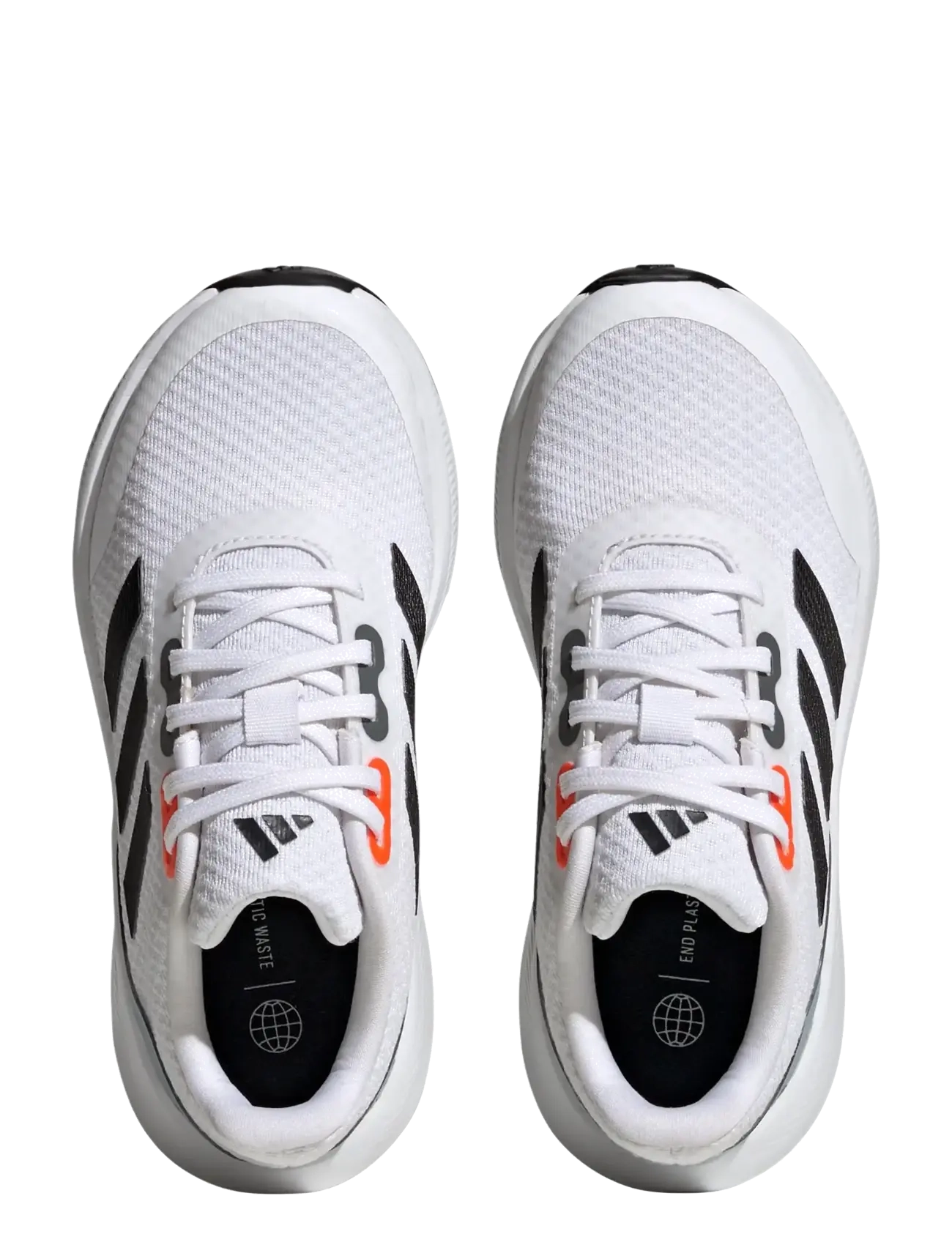 adidas Performance - RUNFALCON 3.0 K - ar zemu augšdaļu - ftwwht/cblack/lgtgre - 4