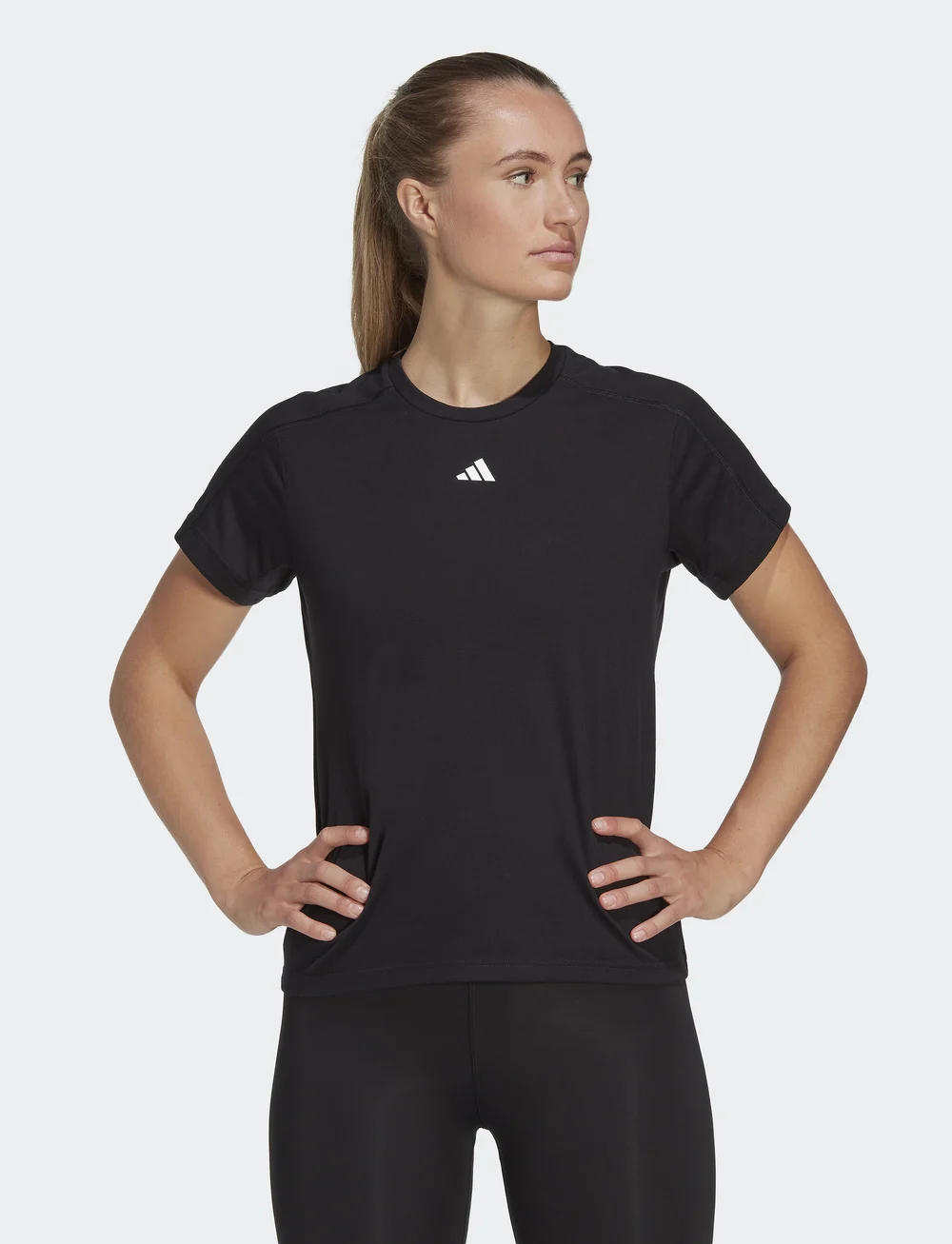 adidas Performance - TR-ES CREW T - t-shirts - black - 0