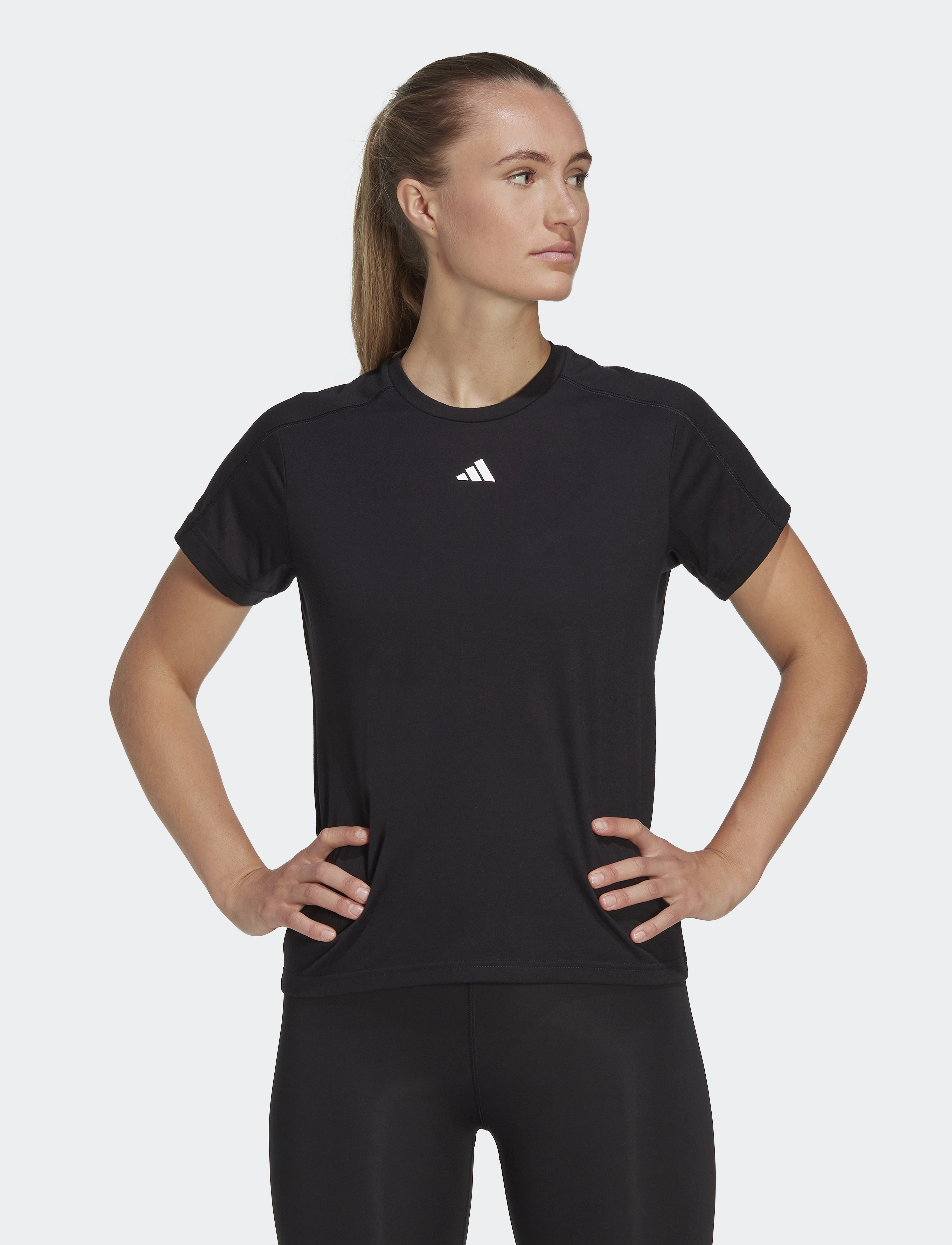 adidas Performance - WE CREW T - t-shirts - black - 0
