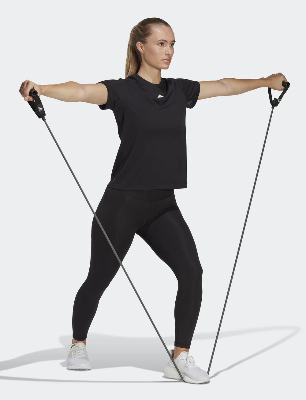 adidas Performance - TR-ES CREW T - t-shirts - black - 4