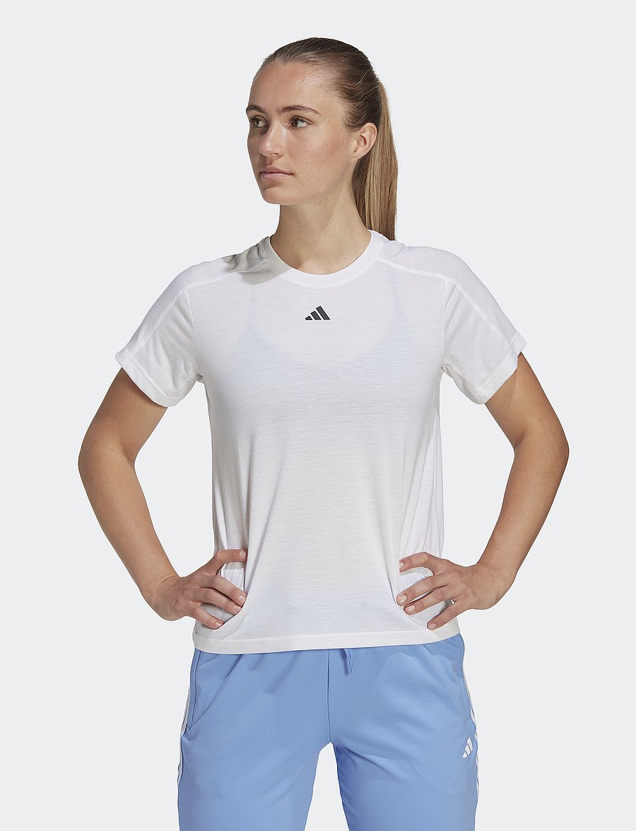 adidas Performance - TR-ES CREW T - t-shirts - white - 0