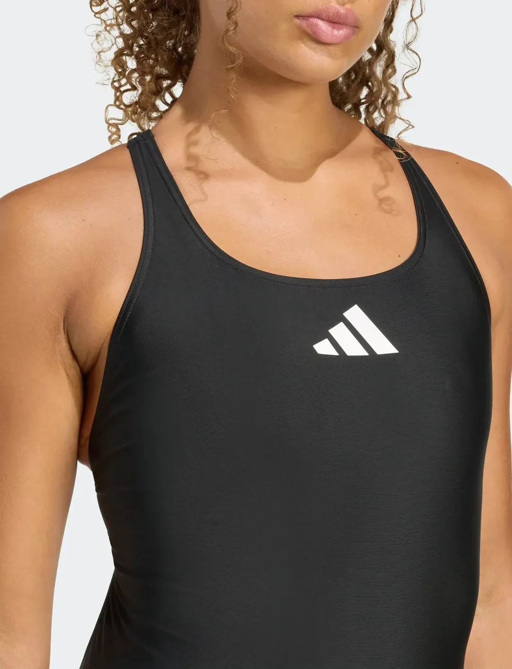 adidas Performance - 3 BARS SUIT - sportsbadetøy - black/white - 3