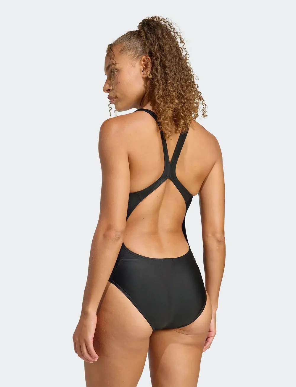 adidas Performance - 3 BARS SUIT - sportsbadetøy - black/white - 5