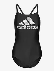 adidas Performance - BIG LOGO SUIT - swimsuits - black/white - 0