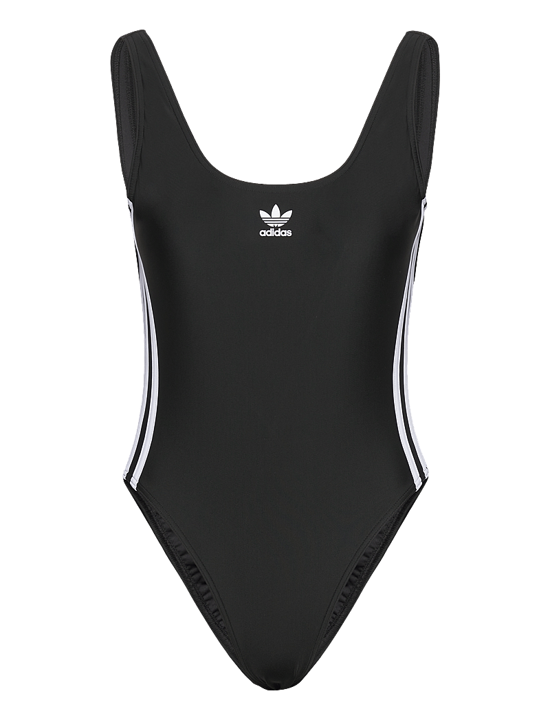 adidas Performance - ADICOLOR 3 STRIPES SWIMSUIT - sportiga badkläder - black/white - 1